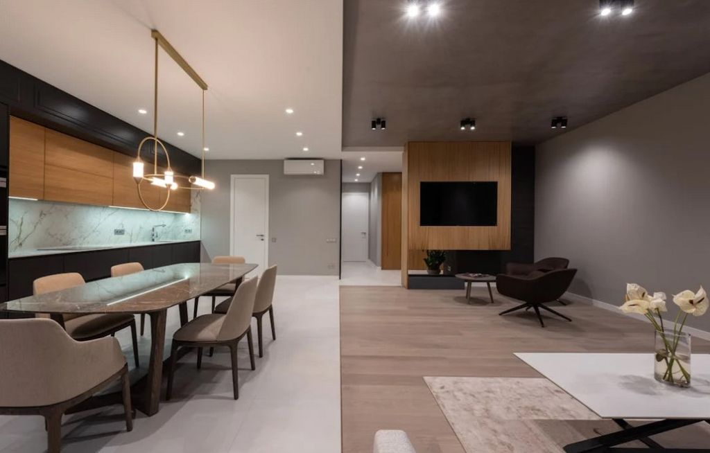 Contemporary studio apartment, very modern and stylish