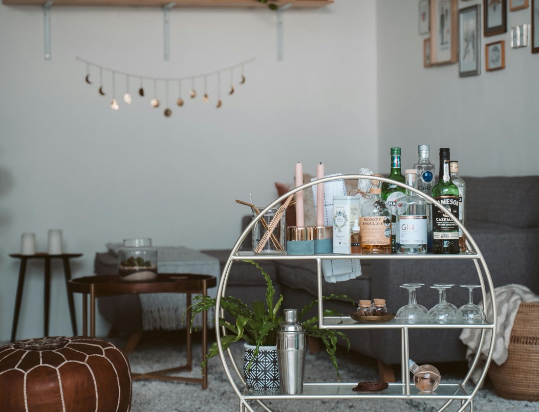 Stylish miniature home bar