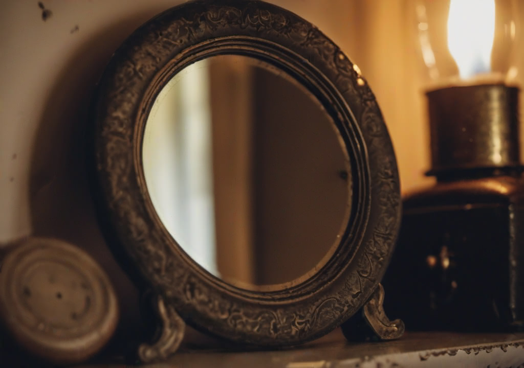 A very old repurposed mirror