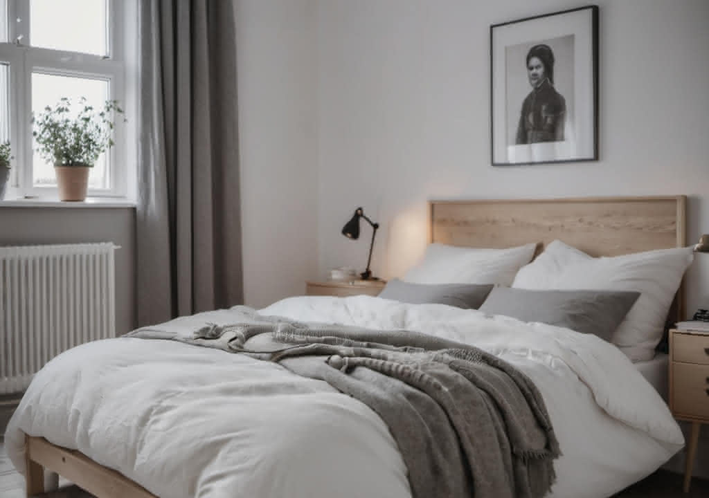 Swedish Lagom styled bedroom