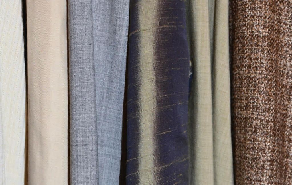A selection of different fabric styles