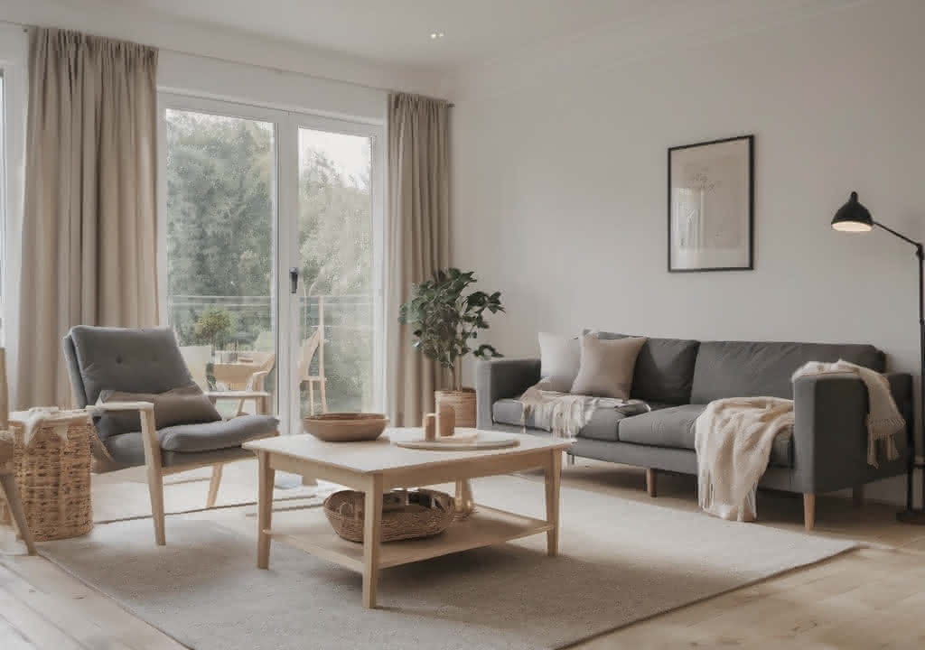 small Scandi designed living room