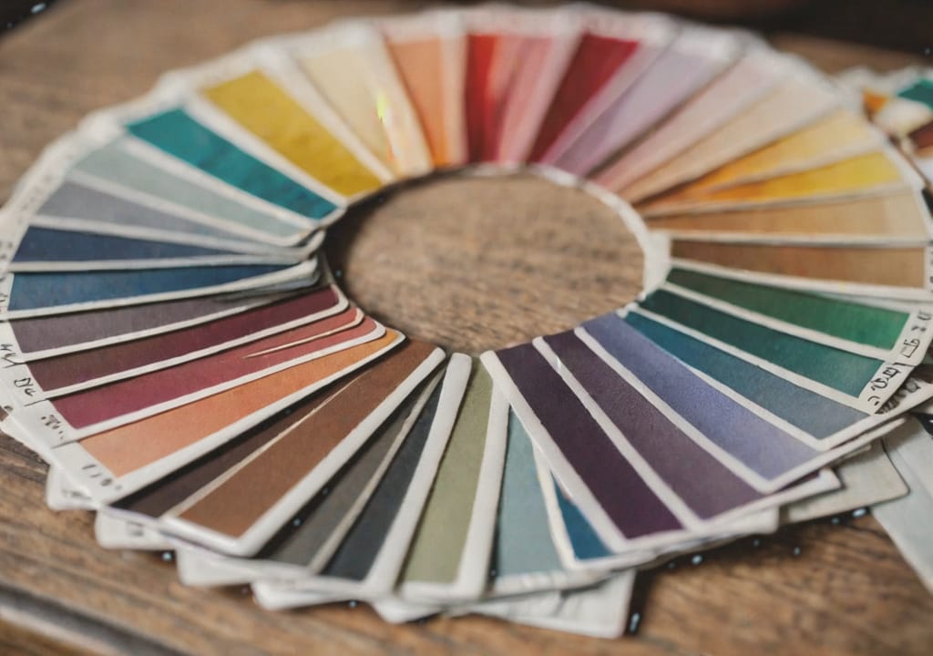 Color swatches palette of Art Nouveau