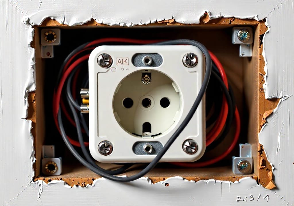 Exposed socket and hard wiring