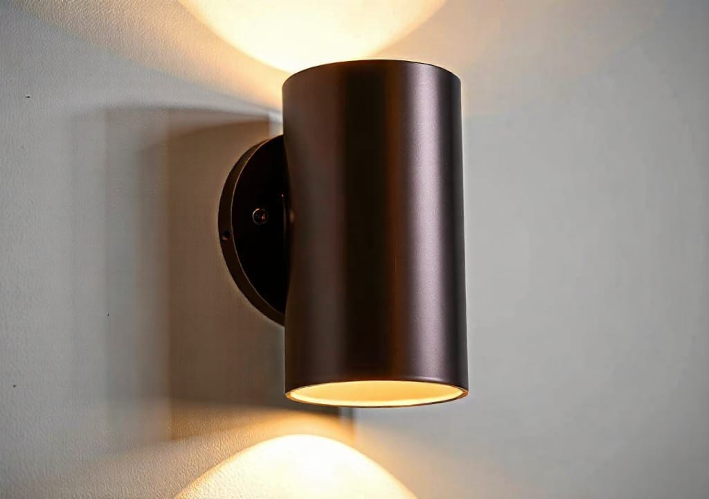 Wall mounted sconce cylindrical light