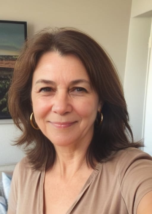 Head shot selfie of Sally